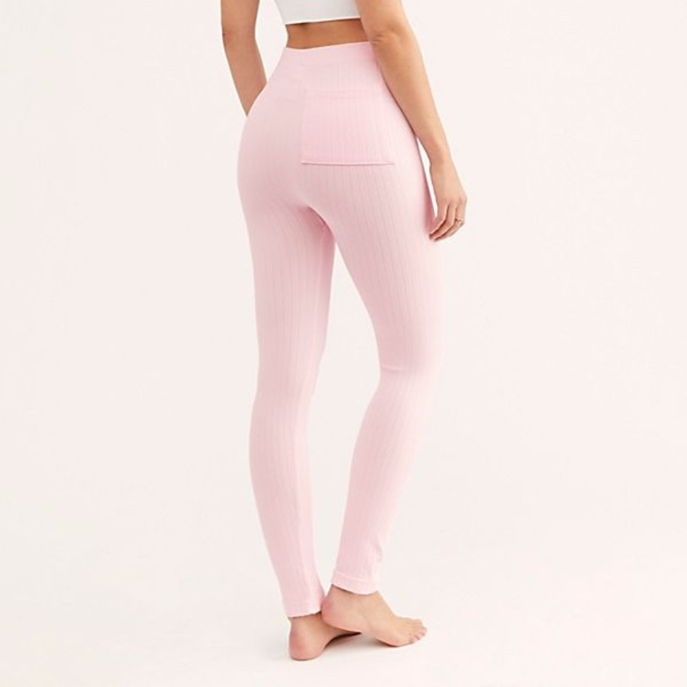 Never Worn Pink Free People Leggings - Picture 2 of 4